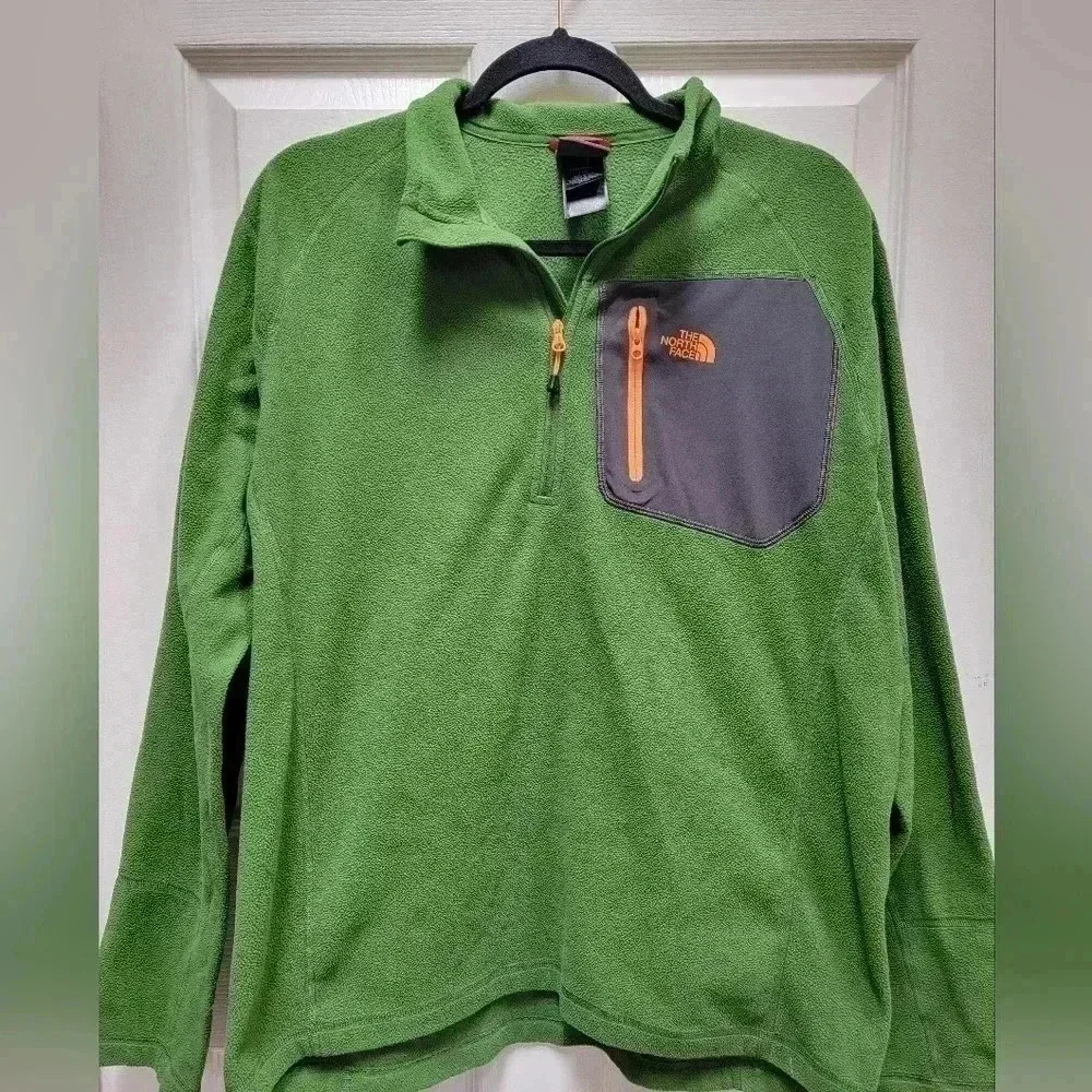 The North Face Men's Fleece 1/4 Zip Pullover Long Sleeve Size Large